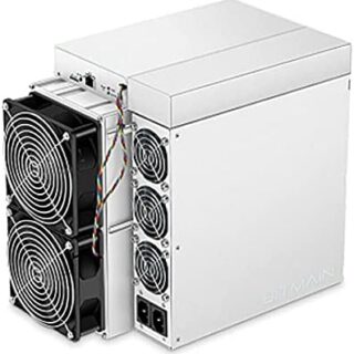 سينوبرايت جهاز تعدين بيتكوين S19 برو 110th/s من انتماينر، جهاز تعدين بيتكوين اسك بي تي سي بي سي اس 19 برو 110t 3250 واط يتضمن وحدة امداد الطاقة واسلاك الطاقة