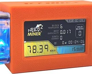 جهاز تعدين تشفير NerdMiner S3 Pro 2.4G WiFi USB مع شاشة صغيرة ومروحة LED من بيتاكس