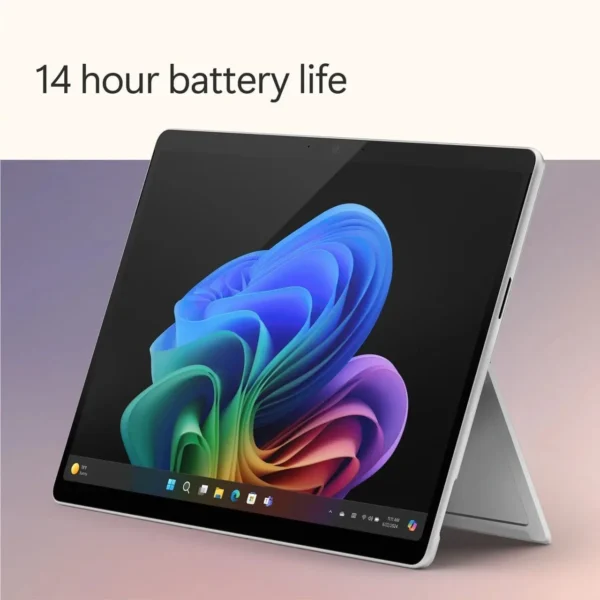 ⁦مايكروسوفت سيرفس برو 11 13 بوصة كوبيلوت+ جهاز كمبيوتر، شاشة لمس LCD بدقة 2880x1920 120 هرتز، 10 نواة كوالكوم سنابدراجون إكس بلس، 16 جيجابايت رام، 512 جيجابايت SSD، واي فاي فقط، ويندوز 11 برو، بلاتينيوم (مُجددة عالية الجودة)⁩ - الصورة ⁦2⁩